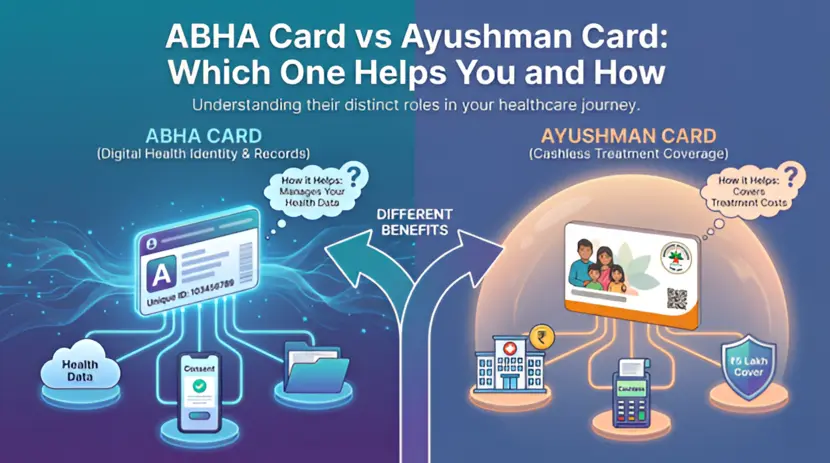ABHA Card vs Ayushman Card: Which One Helps You and How – Well Health Organic