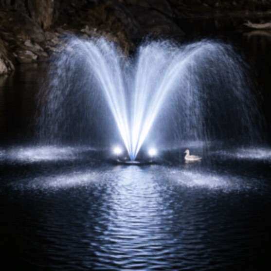 Energy-Efficient Floating Fountains for Large Ponds