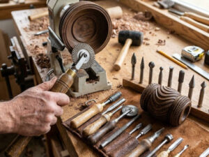 Versatile Woodturning Texture Tools for Unique Surface Styles