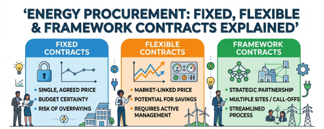 Energy Procurement: Fixed, Flexible and Framework Contracts Explained